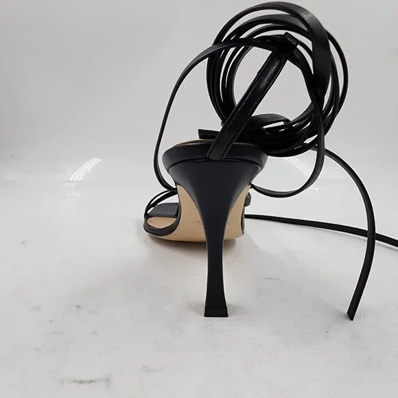 Brother Vellies Bike Strappy Tassel High Heel Sandals Women's 6 Midnight Lace Up - Picture 11 of 15